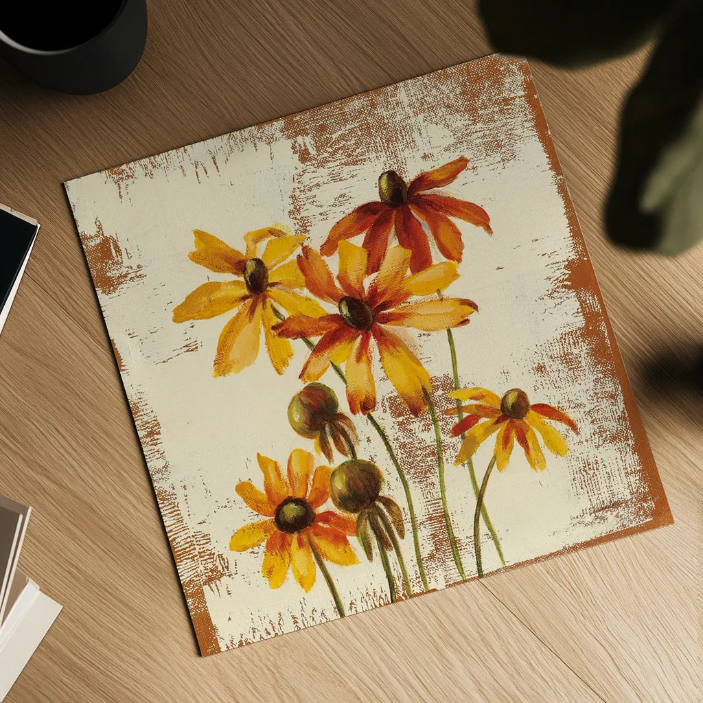 Jewel Flower X by Silvia Vassileva. Shown as a detailed flat fine art print, highlighting archival giclee quality. Available as an archival giclee rolled canvas, fine art paper, or poster print. SKU 61027a.