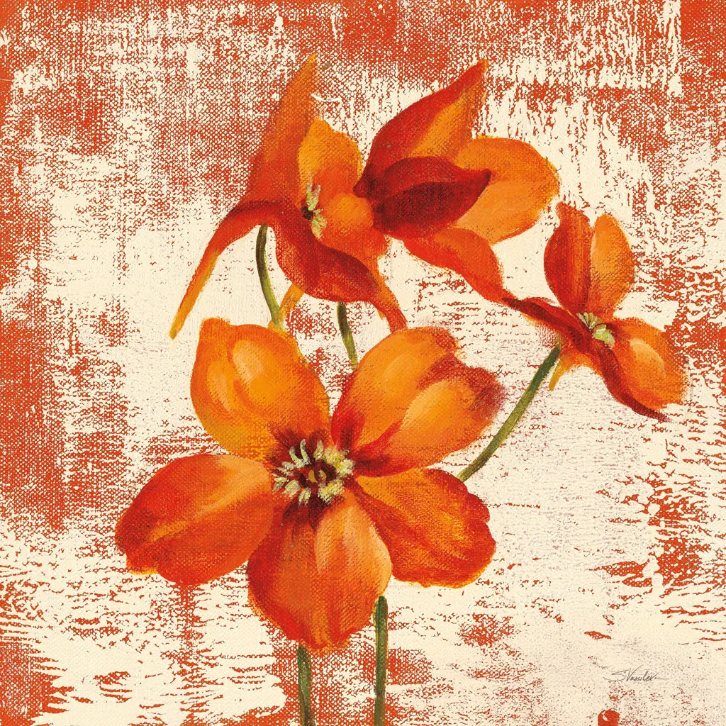 Jewel Flower XII by Silvia Vassileva. SKU 61029a. Archival Giclee Fine art print for wall decor.