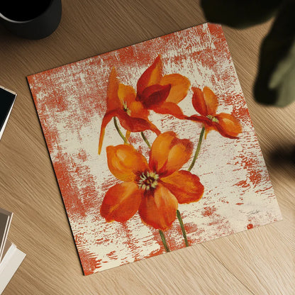 Jewel Flower XII by Silvia Vassileva. Shown as a detailed flat fine art print, highlighting archival giclee quality. Available as an archival giclee rolled canvas, fine art paper, or poster print. SKU 61029a.