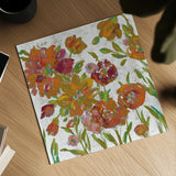 July Garden Trio III on White by Silvia Vassileva. Shown as a detailed flat fine art print, highlighting archival giclee quality. Available as an archival giclee rolled canvas, fine art paper, or poster print. SKU 26413a.