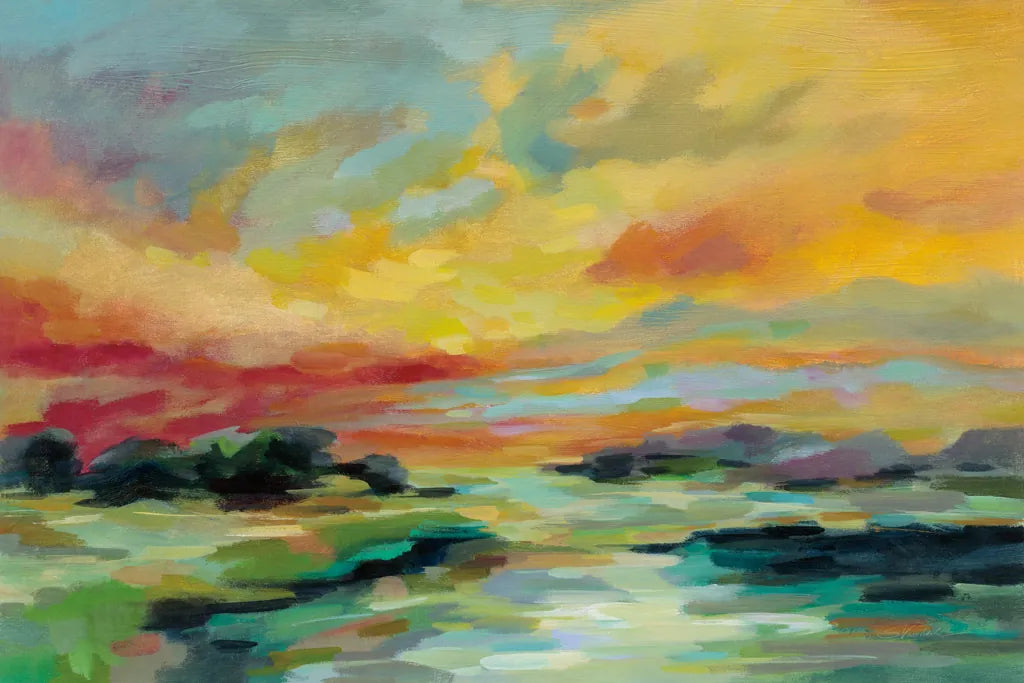 July Sunset by Silvia Vassileva. SKU 56258i. Archival Giclee Fine art print for wall decor.