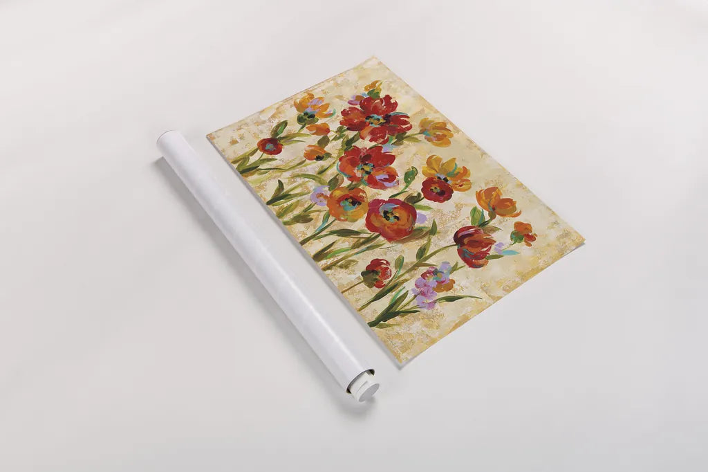 July in the Garden I by Silvia Vassileva. shown as a rolled paper print. Available as archival giclee rolled canvas, fine art paper, or poster print. SKU 28076i.