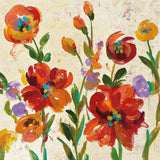 July in the Garden II Cream Crop by Silvia Vassileva. SKU 28611a. Archival Giclee Fine art print for wall decor.
