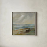June by Silvia Vassileva. Shown in a crisp white glass frame for a clean and minimalist style. Available as an archival giclee rolled canvas, fine art paper, or poster print. SKU 104640a.