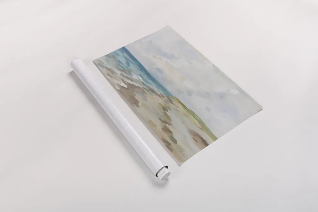 June Beach by Silvia Vassileva. shown as a rolled paper print. Available as archival giclee rolled canvas, fine art paper, or poster print. SKU 100288i.