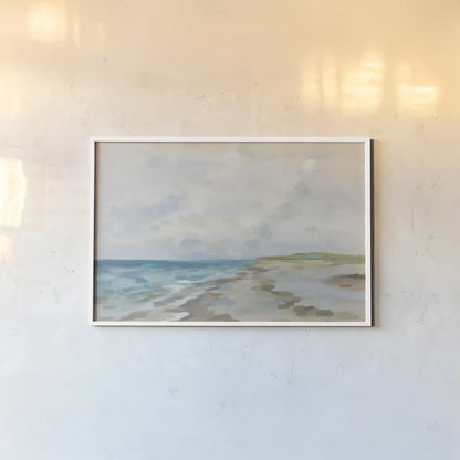June Beach by Silvia Vassileva. shown as a paper print in a white frame. Available as a archival giclee rolled canvas, fine art paper, or poster print. SKU 100288i.