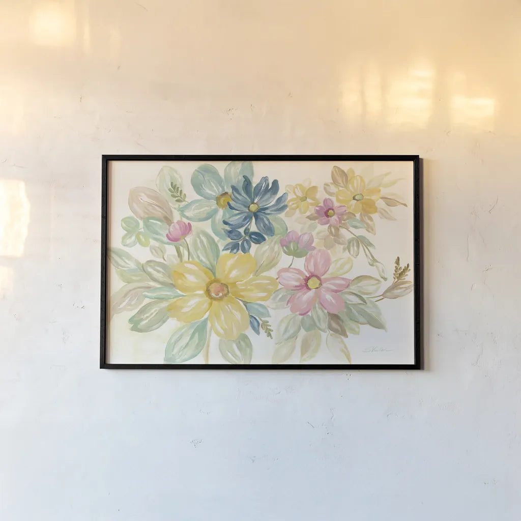 June Bloom by Silvia Vassileva. shown as a paper print in a black flame. Available as a archival giclee rolled canvas, fine art paper, or poster print. SKU 44165i.