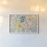 June Bloom Gray by Silvia Vassileva. shown as a paper print in a white frame. Available as a archival giclee rolled canvas, fine art paper, or poster print. SKU 54345i.