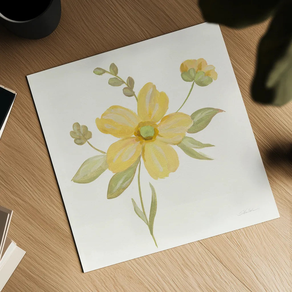 June Bloom II by Silvia Vassileva. Shown as a detailed flat fine art print, highlighting archival giclee quality. Available as an archival giclee rolled canvas, fine art paper, or poster print. SKU 45938a.