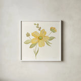 June Bloom II by Silvia Vassileva. Shown in a crisp white glass frame for a clean and minimalist style. Available as an archival giclee rolled canvas, fine art paper, or poster print. SKU 45938a.