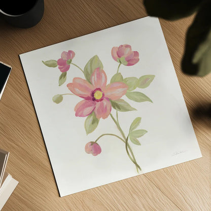 June Bloom III by Silvia Vassileva. Shown as a detailed flat fine art print, highlighting archival giclee quality. Available as an archival giclee rolled canvas, fine art paper, or poster print. SKU 45939a.