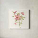 June Bloom III by Silvia Vassileva. Shown in a crisp white glass frame for a clean and minimalist style. Available as an archival giclee rolled canvas, fine art paper, or poster print. SKU 45939a.