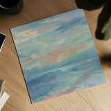 June Morning by the Sea by Silvia Vassileva. Shown as a detailed flat fine art print, highlighting archival giclee quality. Available as an archival giclee rolled canvas, fine art paper, or poster print. SKU 65249a.