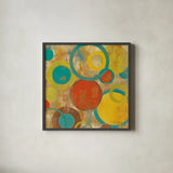 Kaleidoscope III by Silvia Vassileva. Shown in a sleek black glass frame for a contemporary gallery look. Available as an archival giclee rolled canvas, fine art paper, or poster print. SKU 10213a.