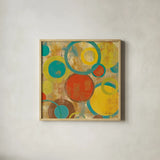 Kaleidoscope III by Silvia Vassileva. Shown in a natural wood glass frame for a timeless modern aesthetic. Available as an archival giclee rolled canvas, fine art paper, or poster print. SKU 10213a.