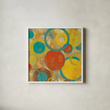 Kaleidoscope III by Silvia Vassileva. Shown in a crisp white glass frame for a clean and minimalist style. Available as an archival giclee rolled canvas, fine art paper, or poster print. SKU 10213a.