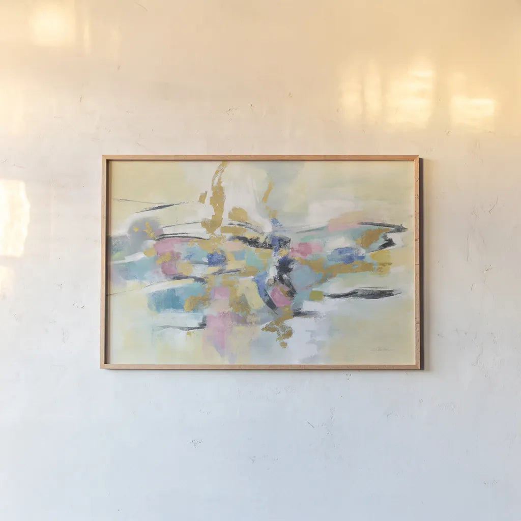 Kimono Fragment by Silvia Vassileva. shown as a paper print in a natural frame. Available as a archival giclee rolled canvas, fine art paper, or poster print. SKU 65604i.