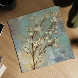 Kyoto Blossoms I by Silvia Vassileva. Shown as a detailed flat fine art print, highlighting archival giclee quality. Available as an archival giclee rolled canvas, fine art paper, or poster print. SKU 1041a.