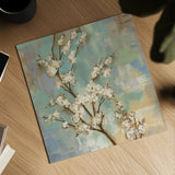 Kyoto Blossoms II by Silvia Vassileva. Shown as a detailed flat fine art print, highlighting archival giclee quality. Available as an archival giclee rolled canvas, fine art paper, or poster print. SKU 1042a.