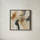 Kyoto Morning by Silvia Vassileva. Shown in a sleek black glass frame for a contemporary gallery look. Available as an archival giclee rolled canvas, fine art paper, or poster print. SKU 85000a.