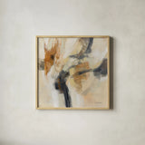 Kyoto Morning by Silvia Vassileva. Shown in a natural wood glass frame for a timeless modern aesthetic. Available as an archival giclee rolled canvas, fine art paper, or poster print. SKU 85000a.