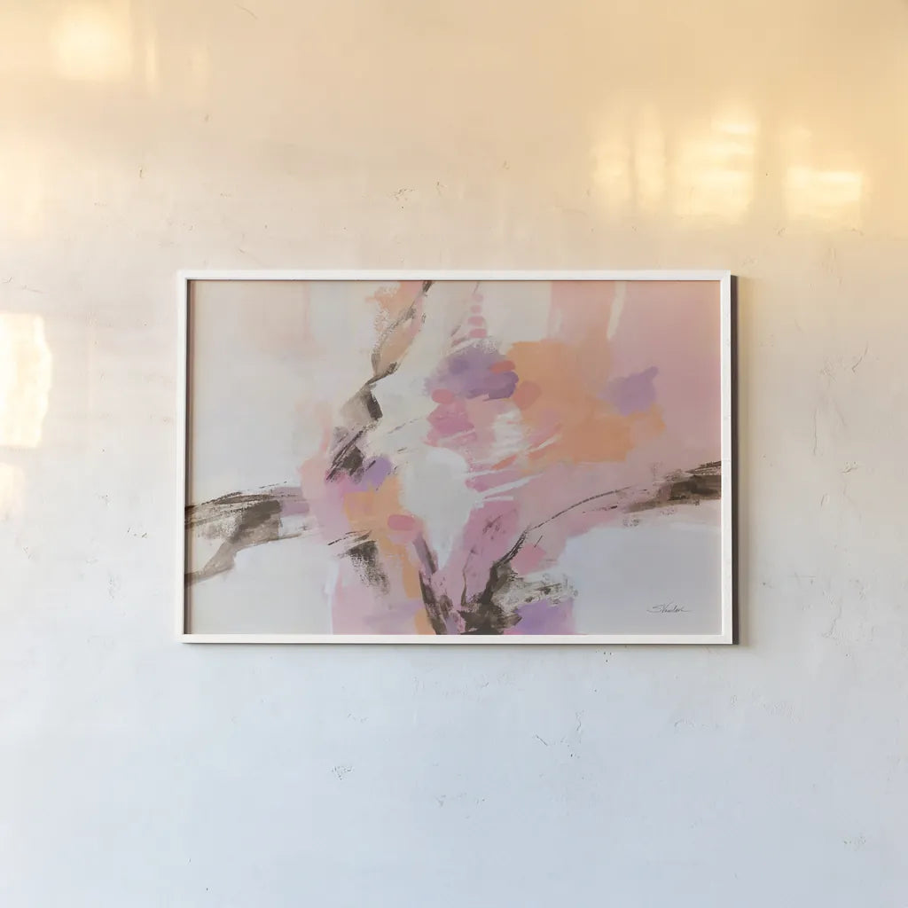 Kyoto Spring by Silvia Vassileva. shown as a paper print in a white frame. Available as a archival giclee rolled canvas, fine art paper, or poster print. SKU 88441i.