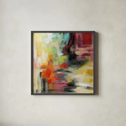 Kyoto Summer by Silvia Vassileva. Shown in a sleek black glass frame for a contemporary gallery look. Available as an archival giclee rolled canvas, fine art paper, or poster print. SKU 49258a.
