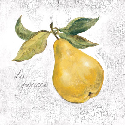 La Poire on White by Silvia Vassileva. SKU 51429a. Archival Giclee Fine art print for wall decor.