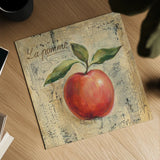 La Pomme by Silvia Vassileva. Shown as a detailed flat fine art print, highlighting archival giclee quality. Available as an archival giclee rolled canvas, fine art paper, or poster print. SKU 9868a.
