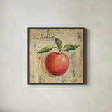 La Pomme by Silvia Vassileva. Shown in a sleek black glass frame for a contemporary gallery look. Available as an archival giclee rolled canvas, fine art paper, or poster print. SKU 9868a.