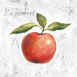La Pomme on White by Silvia Vassileva. SKU 51428a. Archival Giclee Fine art print for wall decor.