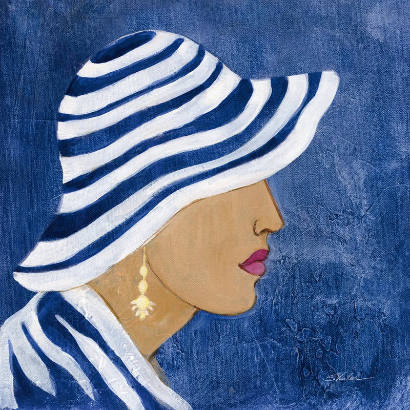 Lady with Hat I by Silvia Vassileva. SKU 67915a. Archival Giclee Fine art print for wall decor.