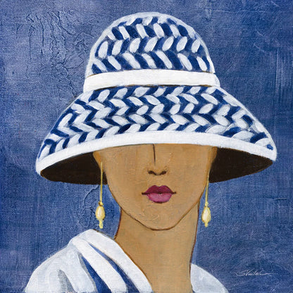 Lady with Hat II by Silvia Vassileva. SKU 67916a. Archival Giclee Fine art print for wall decor.
