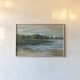 Lake Afternoon Stillness by Silvia Vassileva. shown as a paper print in a natural frame. Available as a archival giclee rolled canvas, fine art paper, or poster print. SKU 35311i.