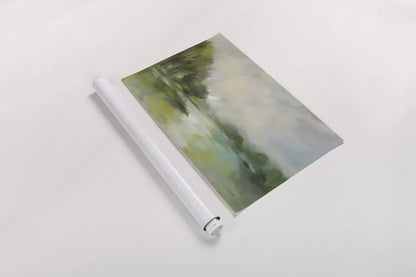 Lakeside Fog by Silvia Vassileva. shown as a rolled paper print. Available as archival giclee rolled canvas, fine art paper, or poster print. SKU 69155i.