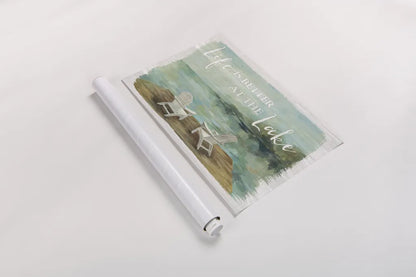 Lakeside Retreat I by Silvia Vassileva. shown as a rolled paper print. Available as archival giclee rolled canvas, fine art paper, or poster print. SKU 58907i.