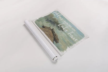 Lakeside Retreat II by Silvia Vassileva. shown as a rolled paper print. Available as archival giclee rolled canvas, fine art paper, or poster print. SKU 58908i.