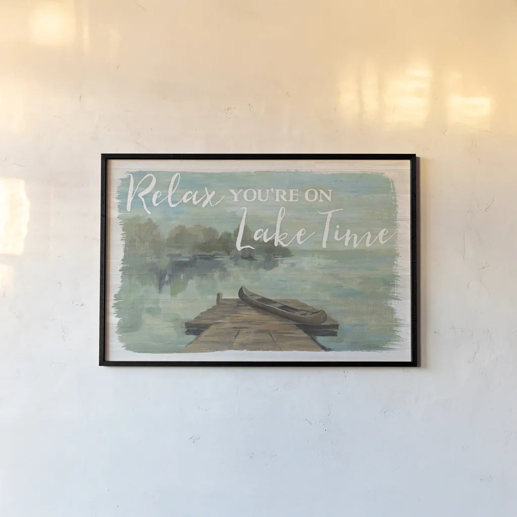 Lakeside Retreat II by Silvia Vassileva. shown as a paper print in a black flame. Available as a archival giclee rolled canvas, fine art paper, or poster print. SKU 58908i.