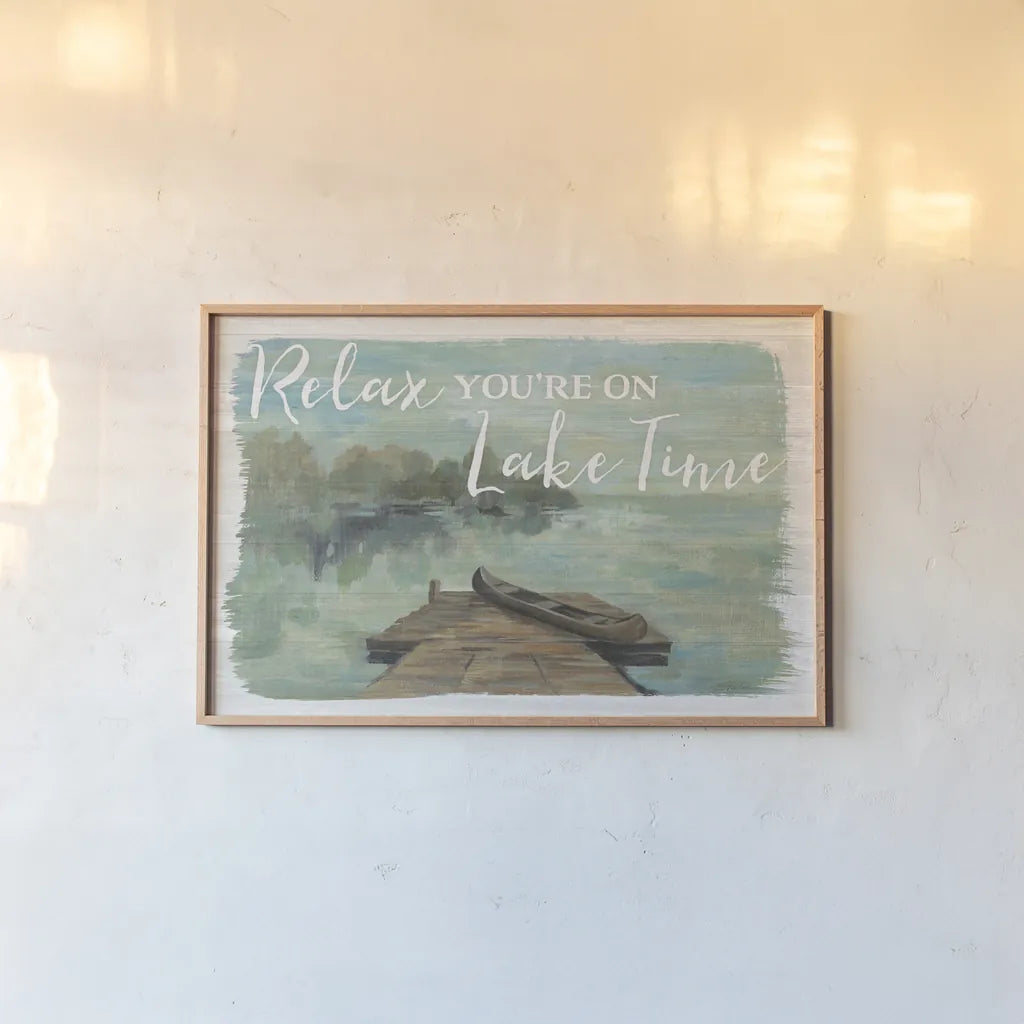 Lakeside Retreat II by Silvia Vassileva. shown as a paper print in a natural frame. Available as a archival giclee rolled canvas, fine art paper, or poster print. SKU 58908i.