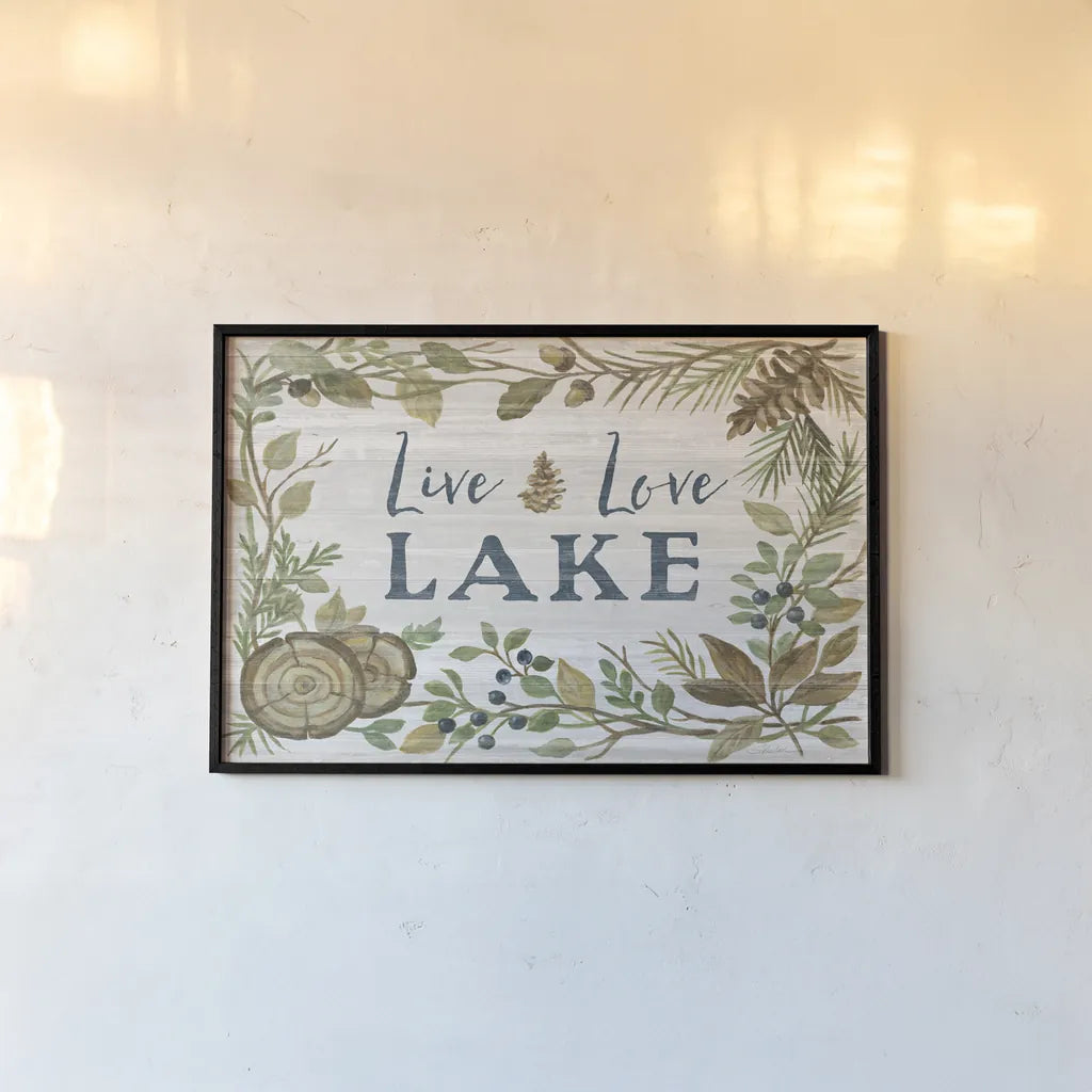 Lakeside Retreat III by Silvia Vassileva. shown as a paper print in a black flame. Available as a archival giclee rolled canvas, fine art paper, or poster print. SKU 58909i.