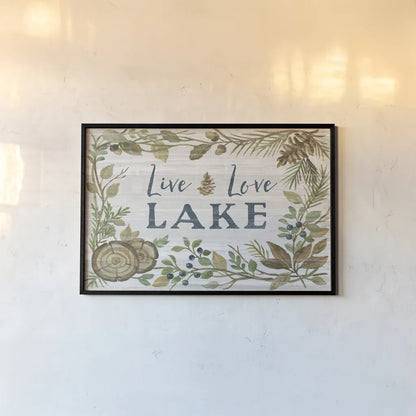 Lakeside Retreat III by Silvia Vassileva. shown as a paper print in a black flame. Available as a archival giclee rolled canvas, fine art paper, or poster print. SKU 58909i.