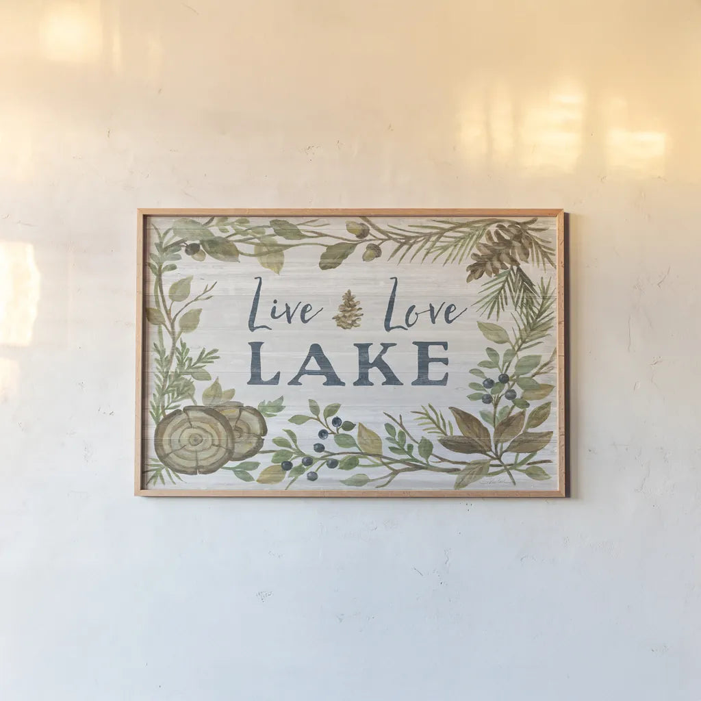 Lakeside Retreat III by Silvia Vassileva. shown as a paper print in a natural frame. Available as a archival giclee rolled canvas, fine art paper, or poster print. SKU 58909i.