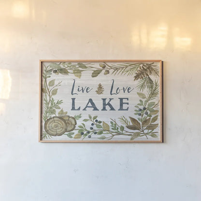 Lakeside Retreat III by Silvia Vassileva. shown as a paper print in a natural frame. Available as a archival giclee rolled canvas, fine art paper, or poster print. SKU 58909i.