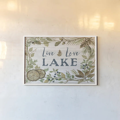 Lakeside Retreat III by Silvia Vassileva. shown as a paper print in a white frame. Available as a archival giclee rolled canvas, fine art paper, or poster print. SKU 58909i.