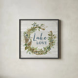 Lakeside Retreat IV by Silvia Vassileva. Shown in a sleek black glass frame for a contemporary gallery look. Available as an archival giclee rolled canvas, fine art paper, or poster print. SKU 58910a.