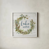 Lakeside Retreat IV by Silvia Vassileva. Shown in a crisp white glass frame for a clean and minimalist style. Available as an archival giclee rolled canvas, fine art paper, or poster print. SKU 58910a.