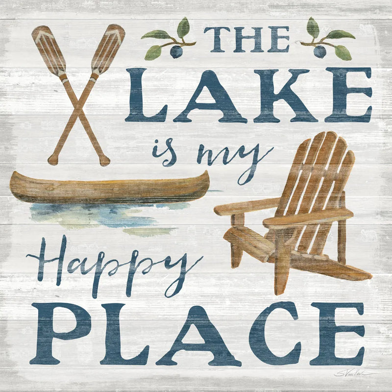 Lakeside Retreat IX Canoe by Silvia Vassileva. SKU 74112a. Archival Giclee Fine art print for wall decor.