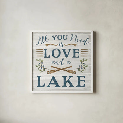 Lakeside Retreat VI by Silvia Vassileva. Shown in a crisp white glass frame for a clean and minimalist style. Available as an archival giclee rolled canvas, fine art paper, or poster print. SKU 58912a.