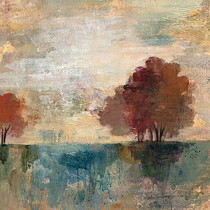 Landscape Monotype I by Silvia Vassileva. SKU 20620a. Archival Giclee Fine art print for wall decor.