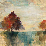 Landscape Monotype II by Silvia Vassileva. SKU 18550a. Archival Giclee Fine art print for wall decor.